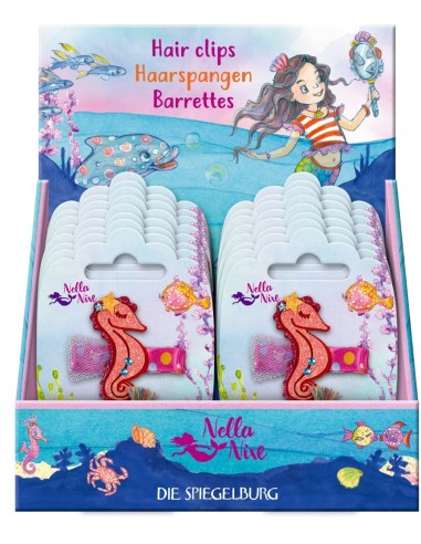 Haarclips Walvis + zeepaardje