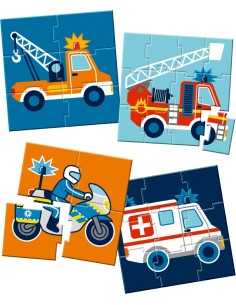Miijn eerste puzzels  hulpvoertuigen 2