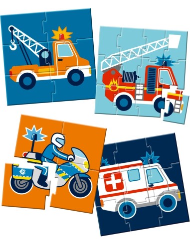 Miijn eerste puzzels  hulpvoertuigen