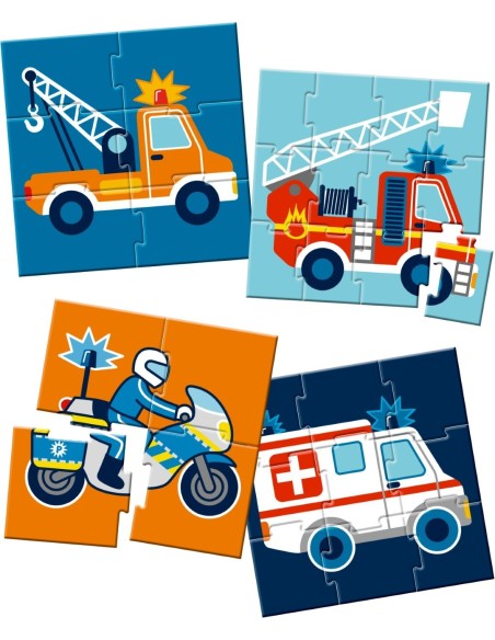 Miijn eerste puzzels  hulpvoertuigen