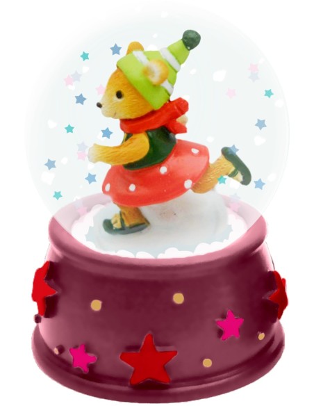 Mini sneeuwbol - wintersport