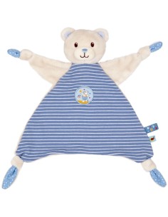 Knuffeldoek beertje - blauw