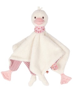 Knuffeldoek gansje - roze