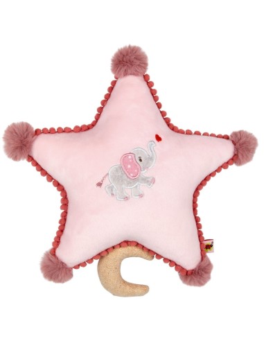 Muziekknuffel ster - roze