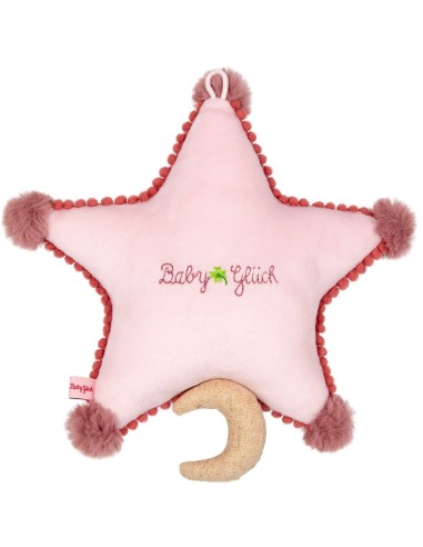 Muziekknuffel ster - roze