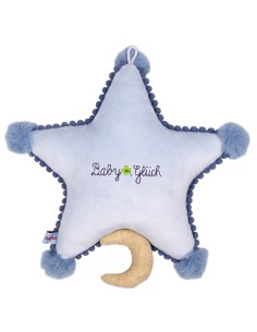 Muziekknuffel ster - blauw 2