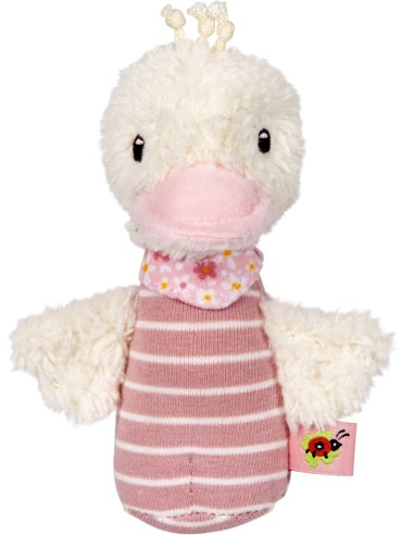 Mini rammelaar gansje - roze