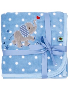 Knuffeldeken - blauw