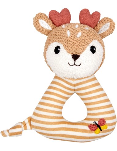 Toonbankdisplay gevuld met 28 knuffels vos en ree