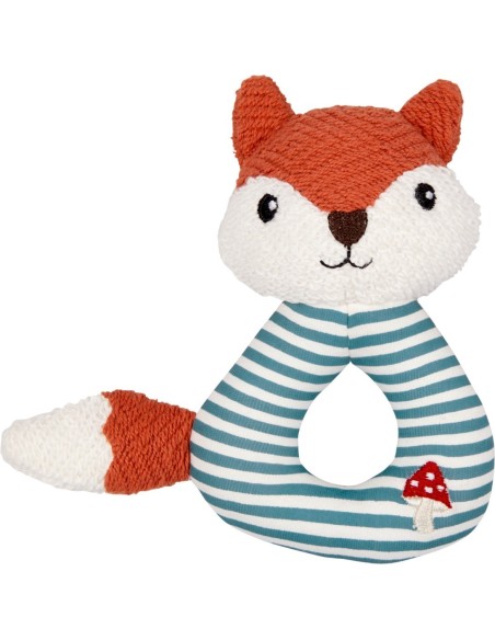 Toonbankdisplay gevuld met 28 knuffels vos en ree