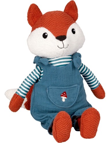 Toonbankdisplay gevuld met 28 knuffels vos en ree