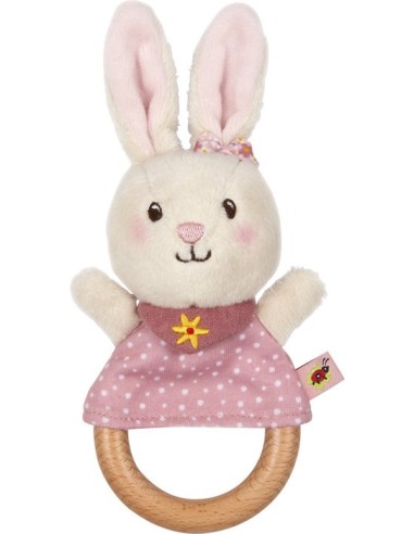 Grijpspeelgoed Knuffelkonijn, roze