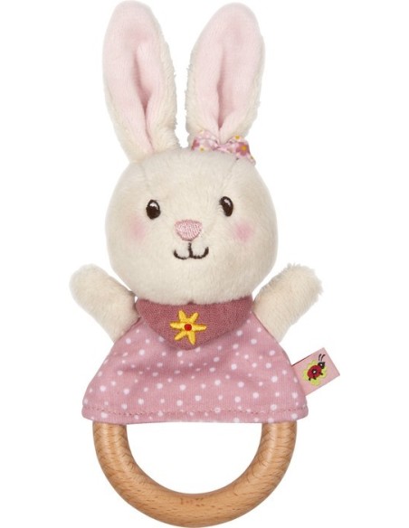 Grijpspeelgoed Knuffelkonijn, roze