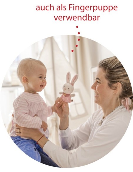 Grijpspeelgoed Knuffelkonijn, roze