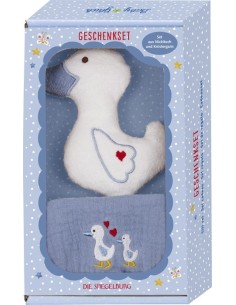 Cadeauset gans, lichtblauw