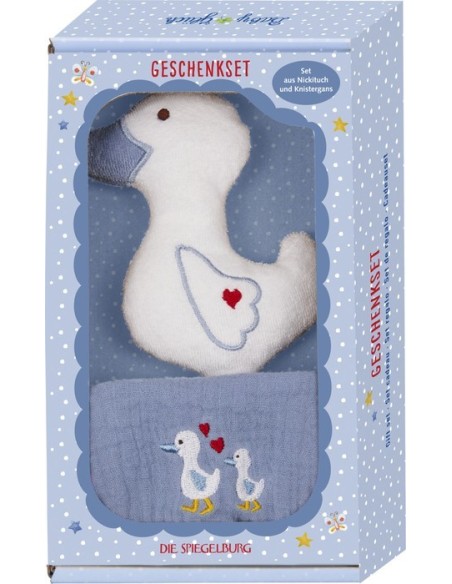 Cadeauset gans, lichtblauw