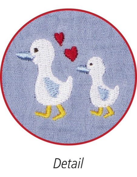 Cadeauset gans, lichtblauw