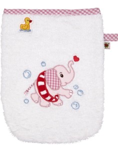 Washandje olifant, roze