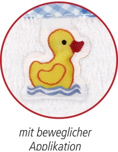 Washandje olifant, lichtblauw 2