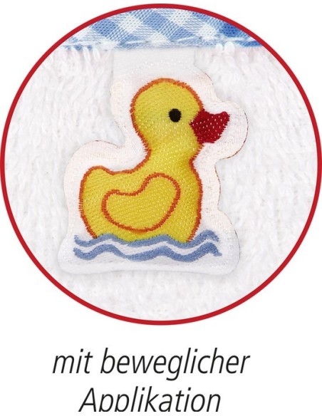 Washandje olifant, lichtblauw