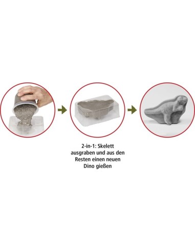 Uitgravings- en gips-Set T-Rex