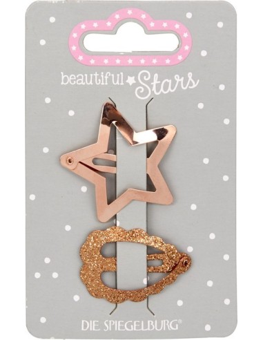 Haarclips koperkleurig