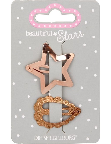 Haarclips koperkleurig