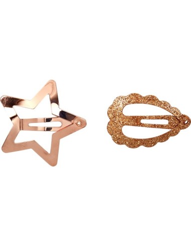 Haarclips koperkleurig