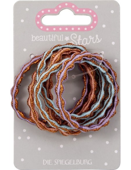 Haarelastiekjes koperkleurig