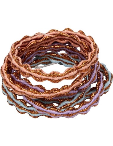 Haarelastiekjes koperkleurig