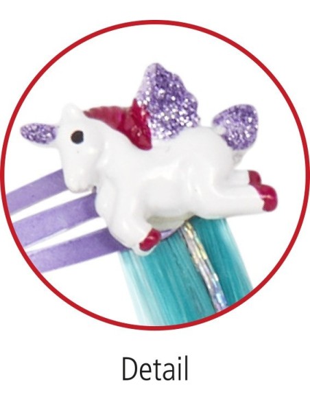 Haarclips met glitterstrengen