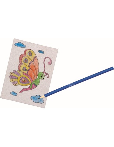 Glitterkaarten inkleuren