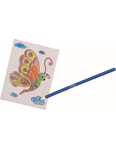 Glitterkaarten inkleuren