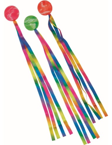 Stuiterbal met regenboogstaart