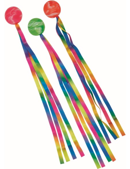 Stuiterbal met regenboogstaart