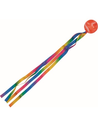 Stuiterbal met regenboogstaart