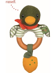 Houten rammelaar eend 2