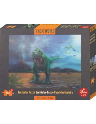 Lenticulaire puzzel T-Rex (100 stukjes)