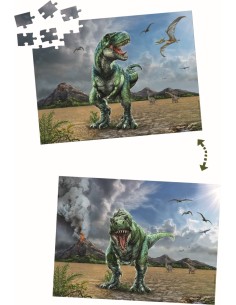 Lenticulaire puzzel T-Rex (100 stukjes) 2
