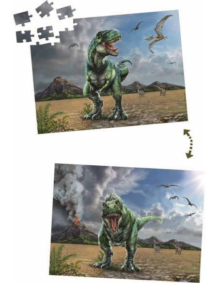 Lenticulaire puzzel T-Rex (100 stukjes)