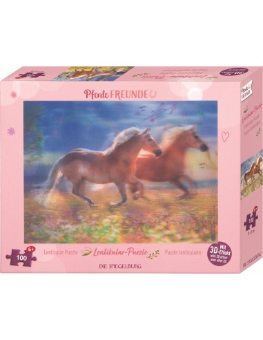 Lenticulaire puzzel - Paardenvrienden (100...