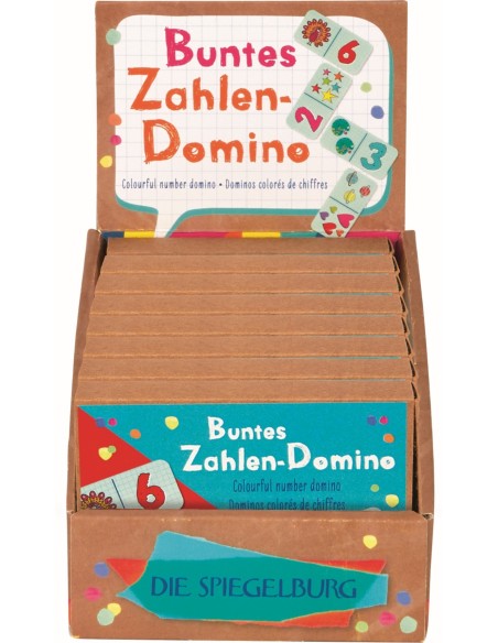 Kleurrijke nummerdomino
