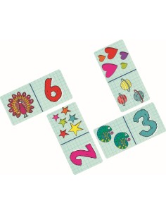 Kleurrijke nummerdomino 2