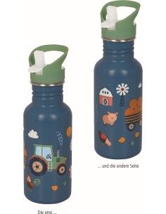 RVS fles Traktor Ed.2 (0,5 l) 2