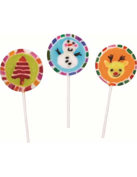 Kerstlollies - wintermagie in het kerstbos, assorti.