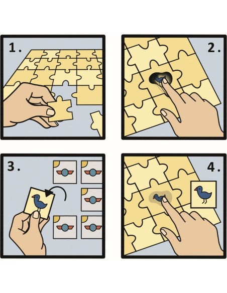 Memopuzzel maanbloem (50 stukjes)
