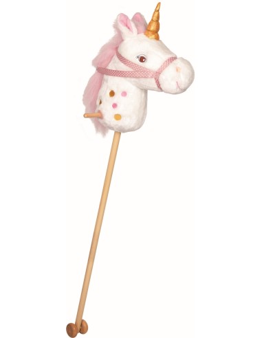 Eenhoorn stokpaardje 90CM