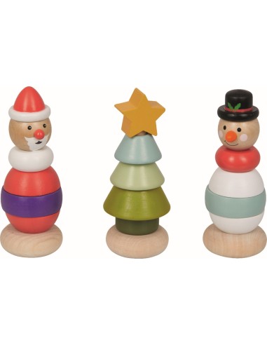 Houten stapelfiguren