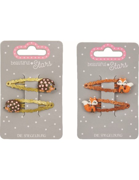 Haarspeldjes vos & egel