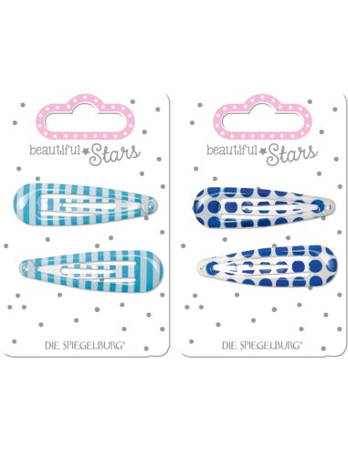 Haarclip strepen en punten